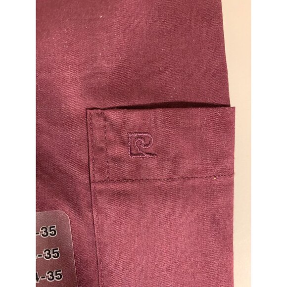 Pierre Cardin Mens Comfort Fit Dress Shirt Berry 16.5 34/35 - Picture 7 of 11